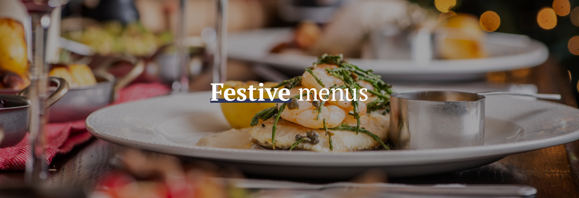 Festive Christmas Menu at The Plough 